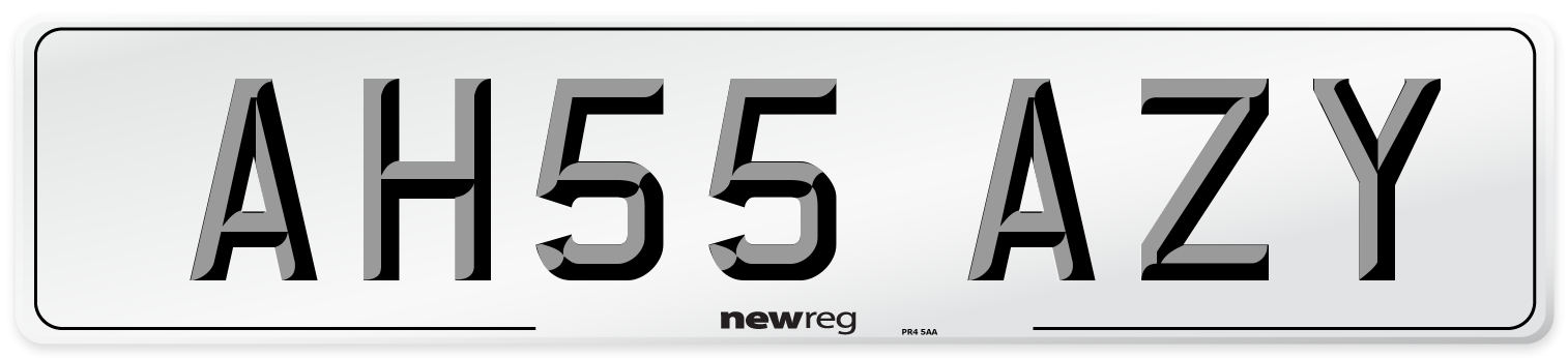 AH55 AZY Number Plate from New Reg